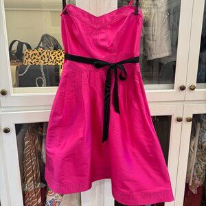 Diane von Furstenberg Fuschia Silk Party Dress